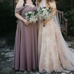 ⭐️Make an offer⭐️ Bridesmaid chiffon mauve formal